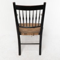 Liberty & Co., attributed. Style of Morris & Co., An Aesthetic Movement Rush Seat Armchair - Thumbnail 14