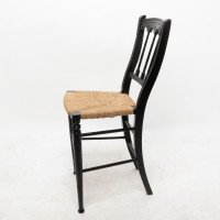 Collier & Plucknett, attributed. Godwin Style. Aesthetic Movement Ebonized Music Chair - Thumbnail 4