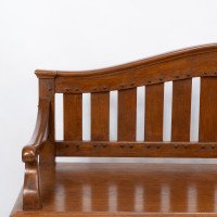 An Arts & Crafts Super Quality Teak Hall Bench in the Style of Arthur Simpson - Thumbnail 3