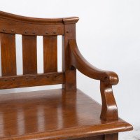 An Arts & Crafts Super Quality Teak Hall Bench in the Style of Arthur Simpson - Thumbnail 6