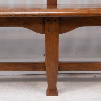 An Arts & Crafts Super Quality Teak Hall Bench in the Style of Arthur Simpson - Thumbnail 11