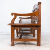 An Arts & Crafts Super Quality Teak Hall Bench in the Style of Arthur Simpson - Thumbnail 13