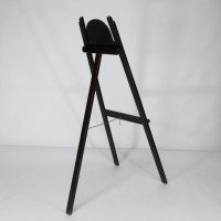 An Arts & Crafts folding oak easel with a carved butterfly flying from a flower - Thumbnail 18
