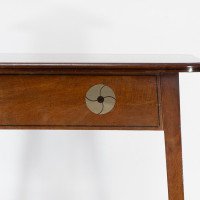 Leonard Wyburd for Liberty & Co., Rare Arts & Crafts Two-tier Mahogany Side Table - Thumbnail 13