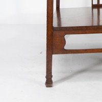 Leonard Wyburd for Liberty & Co., Rare Arts & Crafts Two-tier Mahogany Side Table - Thumbnail 17