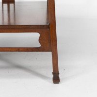 Leonard Wyburd for Liberty & Co., Rare Arts & Crafts Two-tier Mahogany Side Table - Thumbnail 18