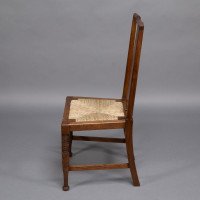 Morris & Co., Possibly Designed by W. Lethaby. A Set of Four Oak Dining Chairs - Thumbnail 6