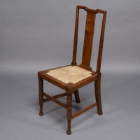 Morris & Co., Possibly Designed by W. Lethaby. A Set of Four Oak Dining Chairs - Thumbnail 5