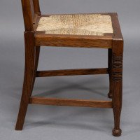 Morris & Co., Possibly Designed by W. Lethaby. A Set of Four Oak Dining Chairs - Thumbnail 11