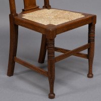 Morris & Co., Possibly Designed by W. Lethaby. A Set of Four Oak Dining Chairs - Thumbnail 12