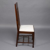E. A. Taylor, attributed. A Set of Eight Arts & Crafts Glasgow School Oak Dining Chairs - Thumbnail 6