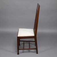 E. A. Taylor, attributed. A Set of Eight Arts & Crafts Glasgow School Oak Dining Chairs - Thumbnail 5