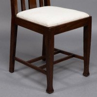 E. A. Taylor, attributed. A Set of Eight Arts & Crafts Glasgow School Oak Dining Chairs - Thumbnail 13