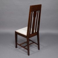 E. A. Taylor, attributed. A Set of Eight Arts & Crafts Glasgow School Oak Dining Chairs - Thumbnail 17