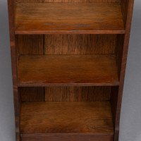 Liberty & Co., A Slim Arts & Crafts Oak Bookcase with Stylized Floral Cut-outs - Thumbnail 12