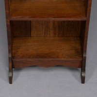 Liberty & Co., A Slim Arts & Crafts Oak Bookcase with Stylized Floral Cut-outs - Thumbnail 13