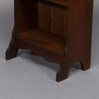 Liberty & Co., A Slim Arts & Crafts Oak Bookcase with Stylized Floral Cut-outs - Thumbnail 17