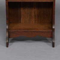 Liberty & Co., A Slim Arts & Crafts Oak Bookcase with Stylized Floral Cut-outs - Thumbnail 16