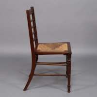 Jas Shoolbred & Co. – Aesthetic Movement Pair of  Walnut Side or Dining Chairs - Thumbnail 8