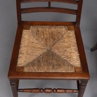 Jas Shoolbred & Co. – Aesthetic Movement Pair of  Walnut Side or Dining Chairs - Thumbnail 10