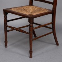 Jas Shoolbred & Co. – Aesthetic Movement Pair of  Walnut Side or Dining Chairs - Thumbnail 14