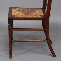 Jas Shoolbred & Co. – Aesthetic Movement Pair of  Walnut Side or Dining Chairs - Thumbnail 15