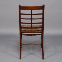 Jas Shoolbred & Co. – Aesthetic Movement Pair of  Walnut Side or Dining Chairs - Thumbnail 19