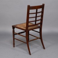 Jas Shoolbred & Co. – Aesthetic Movement Pair of  Walnut Side or Dining Chairs - Thumbnail 18
