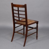 Jas Shoolbred & Co. – Aesthetic Movement Pair of  Walnut Side or Dining Chairs - Thumbnail 20