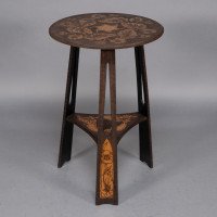 Liberty & Co., An Intricately Carved Arts & Crafts side table - Thumbnail 7