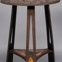Liberty & Co., An Intricately Carved Arts & Crafts side table - Thumbnail 10