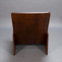 Gerard Rietveld style of. A modernist oak armchair with turned hand rests - Thumbnail 15