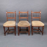 Charles Mills & Sons. Three Aesthetic Movement Side Chairs with Ebonized Turnings - Thumbnail 2