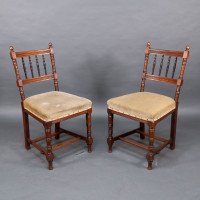 Charles Mills & Sons. Three Aesthetic Movement Side Chairs with Ebonized Turnings - Thumbnail 3