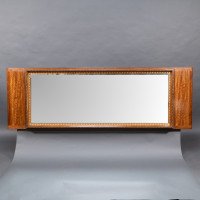 Edward Barnsley. An Exceptional Arts & Crafts Handmade Walnut Landscape Mirror - Thumbnail 1