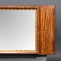 Edward Barnsley. An Exceptional Arts & Crafts Handmade Walnut Landscape Mirror - Thumbnail 6