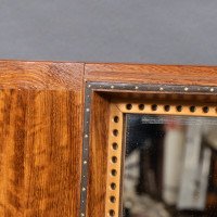 Edward Barnsley. An Exceptional Arts & Crafts Handmade Walnut Landscape Mirror - Thumbnail 7