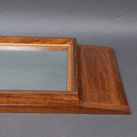 Edward Barnsley. An Exceptional Arts & Crafts Handmade Walnut Landscape Mirror - Thumbnail 14