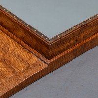 Edward Barnsley. An Exceptional Arts & Crafts Handmade Walnut Landscape Mirror - Thumbnail 16