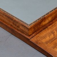 Edward Barnsley. An Exceptional Arts & Crafts Handmade Walnut Landscape Mirror - Thumbnail 15