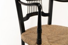 Dante Gabriel Rossetti for Morris & Co. – Pair of Rush-Seated Armchairs - Thumbnail 13