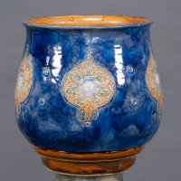 Royal Doulton. A Perfect Pair of Jardinieres on Matching Stands - Thumbnail 7