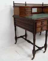 Bruce Talbert, style of. By Gillow and Co. – Aesthetic Oak Knee Hole Desk - Thumbnail 2