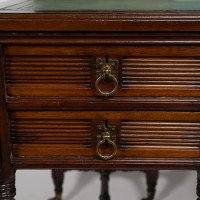 Bruce Talbert, style of. By Gillow and Co. – Aesthetic Oak Knee Hole Desk - Thumbnail 13