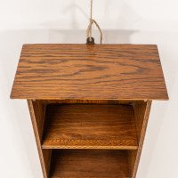 An Arts & Crafts Oak & Chequer Inlaid Wall Cabinet - Thumbnail 7