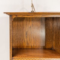 An Arts & Crafts Oak & Chequer Inlaid Wall Cabinet - Thumbnail 9