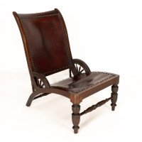H. H. Richardson in the Style of E. W. Godwin an American Leatherette Side Chair - Thumbnail 1