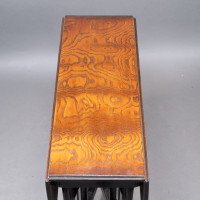 Aesthetic Movement Scissor Action Drop Leaf Side Table Made From Hungarian Ash - Thumbnail 5