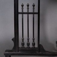 Aesthetic Movement Scissor Action Drop Leaf Side Table Made From Hungarian Ash - Thumbnail 12