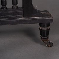 Aesthetic Movement Scissor Action Drop Leaf Side Table Made From Hungarian Ash - Thumbnail 20